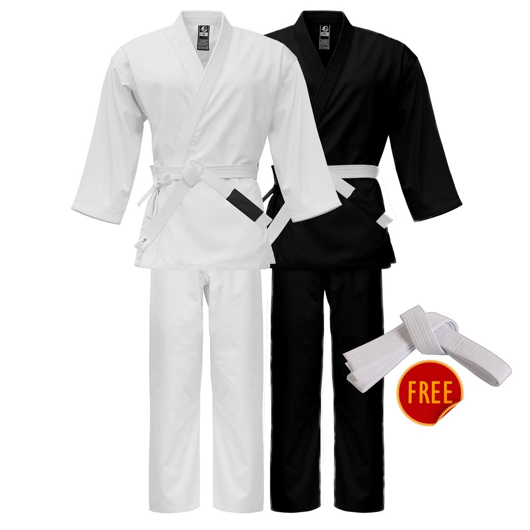 Martial arts uniforms and equipment